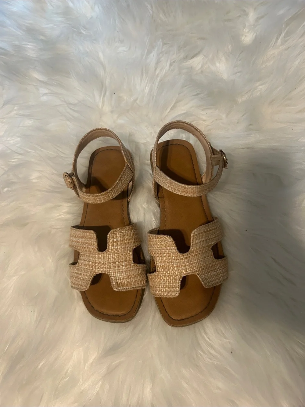 Girls beige Sandals from madden girl size 1